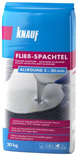 Knauf Allround Fließ-Spachtel, Ausgleichs-Masse, 20-kg – Spachtel-Masse, Ausgleichs-Spachtel,...