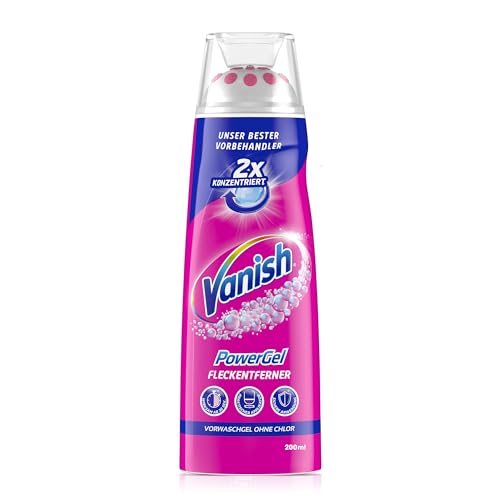 Vanish Fleckenentferner PowerGel – 1 x 200 ml – Gel zur Fleckentfernung ohne Chlor – Für die...