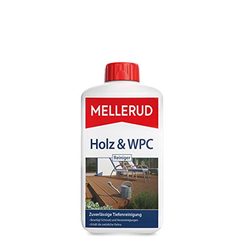 Mellerud Holz & WPC Reiniger | 1 x 1 l | Zuverlässige Tiefenreinigung von Allen Holz-, WPC- und...