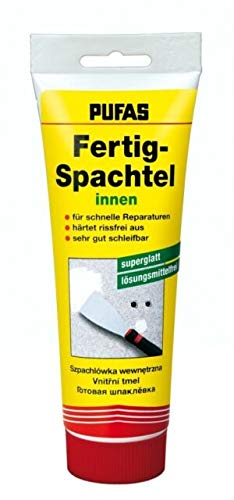 Pufas 033701000 Fertigspachtel Fertig-Spachtelmasse innen, weiß, 400g