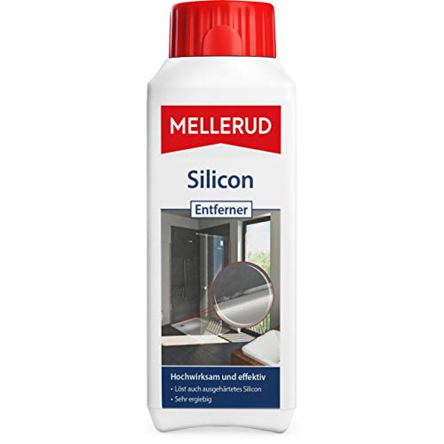 MELLERUD Silicon Entferner | 1 x 0,25 l | Reinigungsmittel zum Entfernen von Siliconfugen auf Allen...