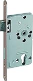 ABUS Tür-Einsteckschloss Profilzylinder TKZ20 HG L hammerschlag-gold für DIN-links Türen 23758