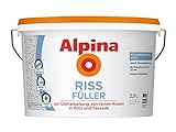 Alpina 2,5 L. Riss Füller, gleicht Putzunebenheiten aus, Weiß Matt für ca. 10 m²