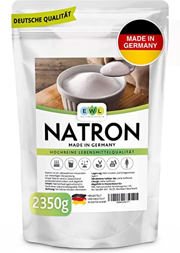 EWL Naturprodukte Natron Pulver Baking Soda 2350g extra XXL Vorteilspack Hochreine deutsche...