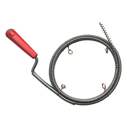 Rohrreinigungsspirale Ø 6mm x 1,5m mit Bohrspitze, extra dünne Abflussspirale