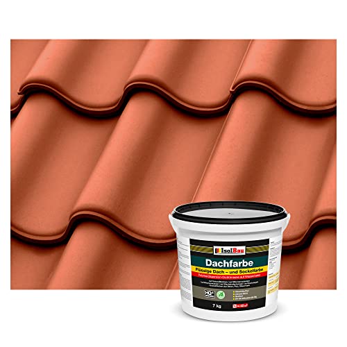 Isolbau Dachfarbe - 7 kg RAL Farbe Fassadenfarbe Nano Dachlack Sockelfarbe Wetterfest -...