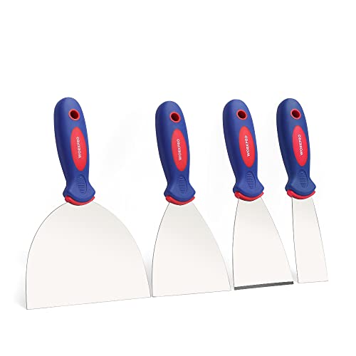WORKPRO Profi Malerspachtel Spachtel Set aus rostfreiem Edelstahl mit Kunststoffgriff Maler Werkzeug...