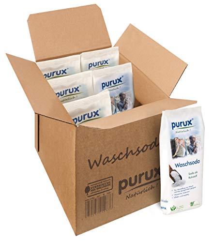 purux Waschsoda Pulver 5kg + 1kg Bonus, Natriumcarbonat nachhaltig verpackt