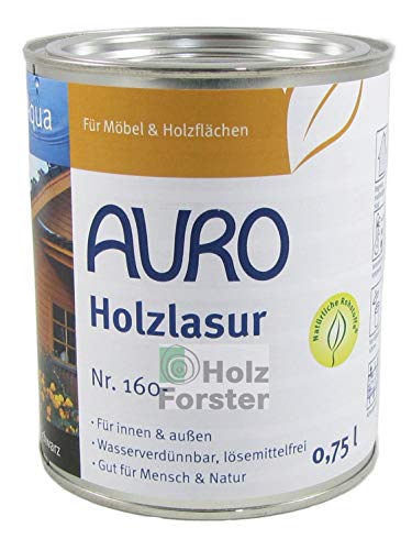 AURO Holzlasur Aqua Nr. 160-90 Weiß, 0,75 Liter