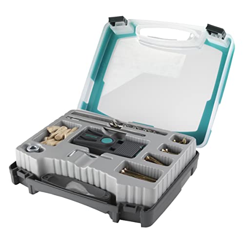 wolfcraft Undercover Jig-Set 4642000 | Zuverlässige Bohrhilfe mit Schrauben für Holzverbindungen...