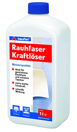 Baufan Rauhfaser-Kraftlöser 1l I Ideal für überstrichene Rauhfaser & schwere Tapeten I Extra...