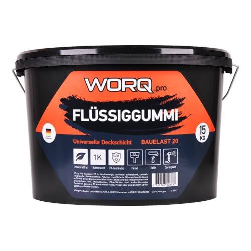 Bauelst Flüssiggummi 15 KG- Flachdachabdichtung, Dachabdichtung, Isolieranschtrich, Dachanstrich,...