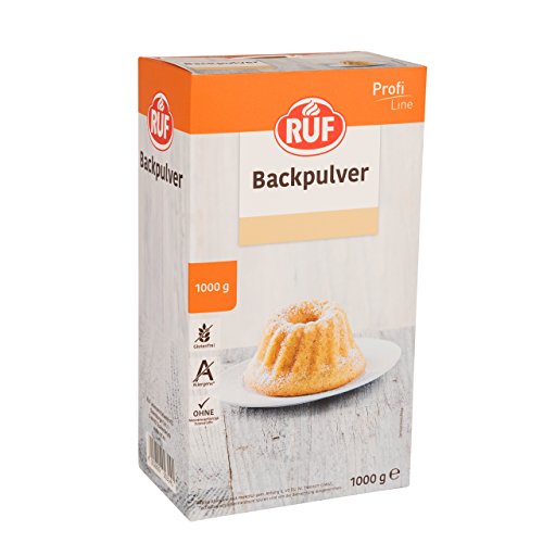 RUF Backpulver, Großpackung, zum Backen von Kuchen, Brötchen und Waffeln, zur Reinigung im...