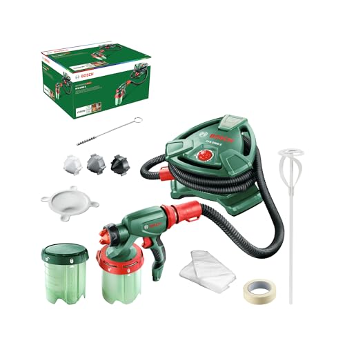 Bosch Home and Garden Bosch Farbsprühsystem PFS 5000 E (1200 W, 2x Farbbehälter 1000 ml, Düsen...