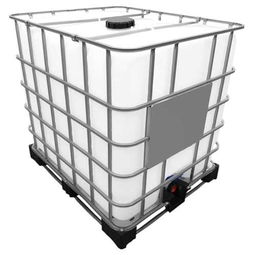 1000l IBC Container Rebottled »Food« auf Stahlpalette (Neuwertig) Armaturgröße S60x6...