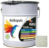RyFo Colors Reibeputz 2mm 25kg - Fassadenputz, Oberputz, Edelputz, Strukturputz, Fertigputz weiß...