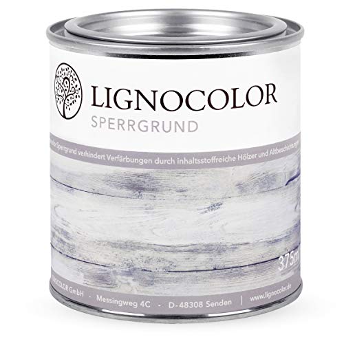 Lignocolor Sperrgrund (Transparent, 375 ml) auf Wasserbasis Isoliergrund Kreidefarbe 375ml