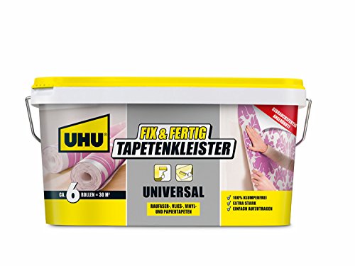 UHU Fix & Fertig Tapetenkleister Universal, Eimer, Fertigkleister für die einfache Anbringung von...