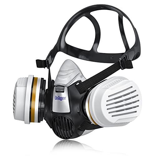 Dräger X-plore 3300 Maler Halbmasken-Set inkl. A2 P3 Kombi-Filter | Größen S/M/L | gegen Gase,...