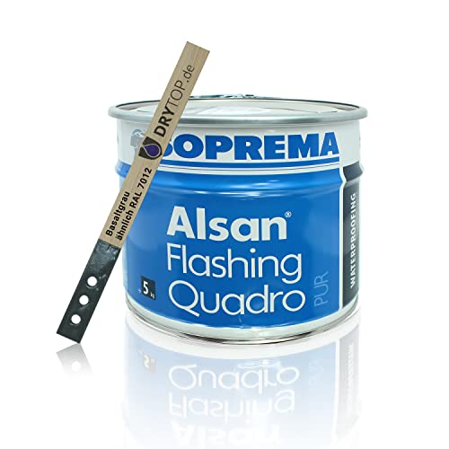 ALSAN Flashing Quadro | 5,0 kg/Gebinde | einkomponentiger Flüssigkunststoff zur sicheren Abdichtung...