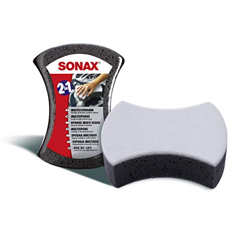 SONAX MultiSchwamm (1 Stück) besonders saugstarker Alleskönner für die Autoreinigung | Ar-Nr....
