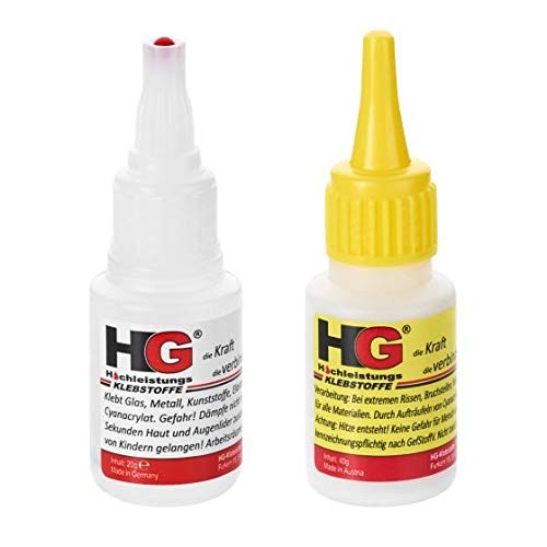 HG POWER GLUE Die Schweißnaht aus der Flasche 2k Sekundenkleber extra starker Industriekleber für...