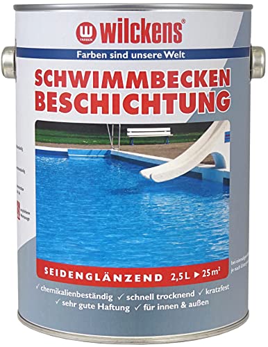 Wilckens Schwimmbecken-Beschichtung seidenglänzend, 2,5 l, Poolblau