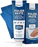 Prinox® 150ml Polierpaste inkl. Profi Poliertuch I Politur für Acrylglas, Epoxidharz, Lacke,...