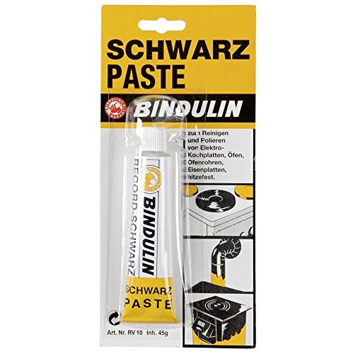 Ofenwichse Schwarzpaste 45 ml Tube RECORD-SCHWARZ ELEKTROPLATTEN-CREME für wärmebeständige...