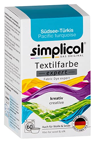 simplicol Textilfarbe expert Südsee-Türkis 1711 - Zum Umfärben und Auffrischen von Kleidung,...