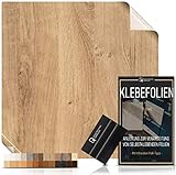 Klebefolie in Holzoptik [WUNSCHMAß – bis zu 15m AM STÜCK] inkl. Rakel & eBook I Selbstklebende...