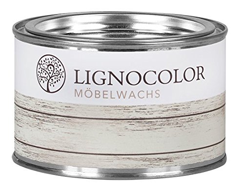 Lignocolor Möbelwachs 375ml (Transparent) feste Konsistenz, hergestellt aus Bienen- und...