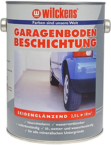Wilckens Garagenboden-Beschichtung, 2,5 l, RAL 7032 Kieselgrau
