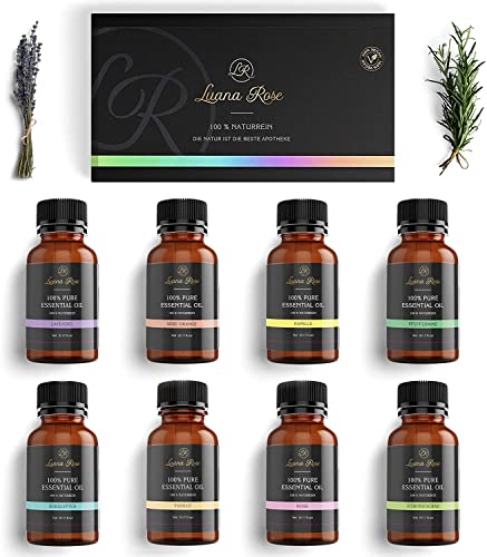 Ätherische Öle (5ml) - Premium Duftöl für Diffuser & Wellness - 100% Natürlich & Reines Duftöl...