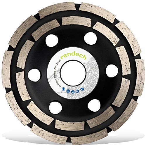 Profi Diamant Schleiftopf 125 mm für Beton, Stein, Fliesenkleber uvm. - Beton Schleifscheibe 125mm...