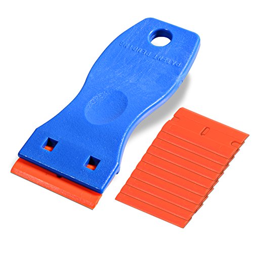 Ehdis Mini Kunststoff Schaber mit 10 Kunststoff klingen, Plastikspachtel, Plastik schaber für...
