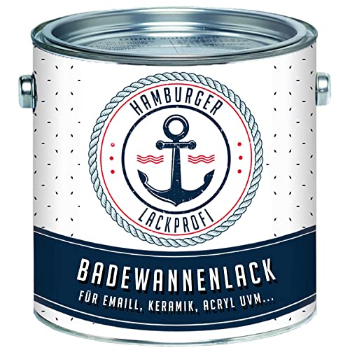 Badewannenlack GLÄNZEND Weiß RAL 9010 Badewannenbeschichtung Emaille Farbe // Hamburger Lack-Profi...