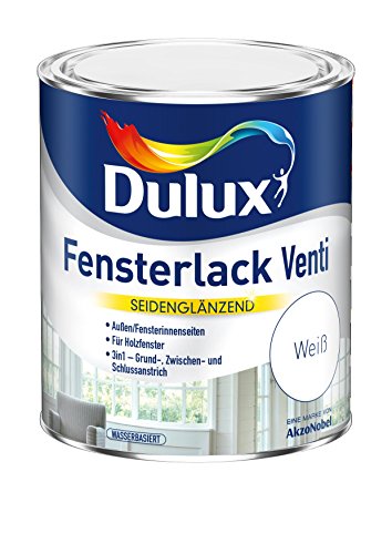 AKZO NOBEL (DIY DULUX) 5194732 Dulux Fensterlack Venti 0,375 L, weiß