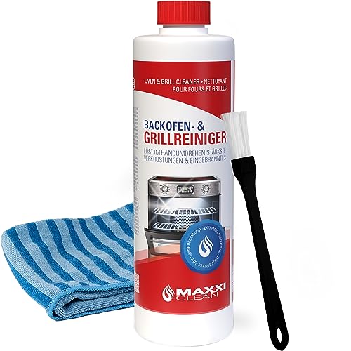 Backofenreiniger 500 ml Gel Paste inkl. Backofen- und Grillreiniger Pinsel löst Eingebranntes,...