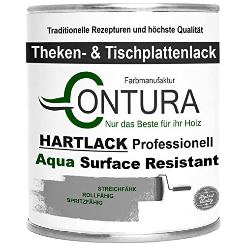 Hartlack Tischplattenlack Klarlack Universallack 750ml Lack Thekenlack Farblos Holz Tischplatten...