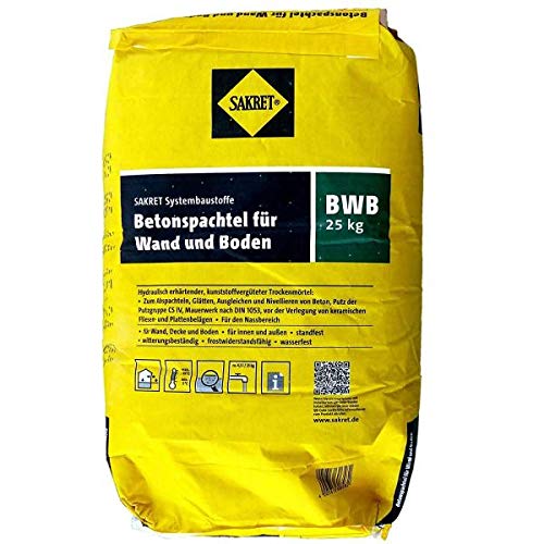 25 Kg Sack SAKRET Betonspachtel BWB für Wand und Boden Spachtelmasse