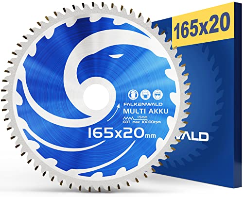 FALKENWALD® Sägeblatt 165 x 20 mm für Makita Tauchsäge (Multi-Material & Akku) - Hochwertiges...