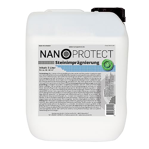 Nanoprotect Steinimprägnierung | Profi Qualität | Vorbeugend gegen Grünbelag und Einschmutzung |...