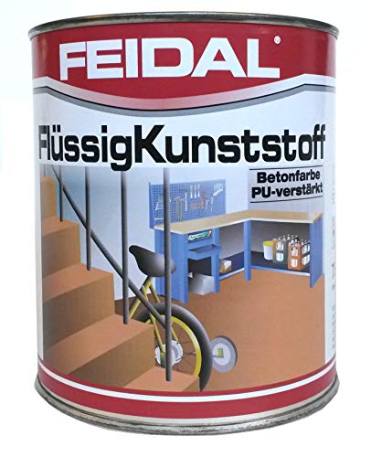 Feidal Flüssigkunststoff, zum Versiegeln und Beschichten von Betonböden, Farblos Seidenmatt /...