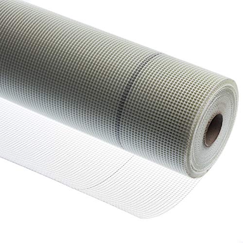 Baupark24 - Armierungsgewebe Innen & Außen 1m x 50m - Flächengewicht 165 g/m² - Putzgewebe Weiß...