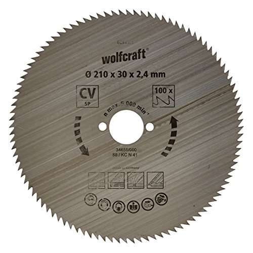 Wolfcraft Kreissägeblatt, 100 Zähne, ø 210 mm, 6281000