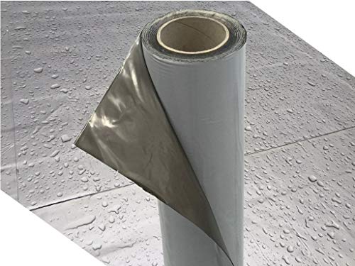 Demmelhuber Dachfolie KSK Aluminium selbstklebend grau 5 m² für Flachdachhäuser, Gartenhaus Dach,...