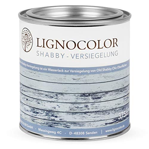 Kreidefarbe Versiegelung Lignocolor Lack Shabby Chic Versiegelungslack Klarlack 375ml matt