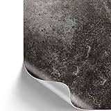 [14,04€/m²] Klebefolie in Beton-Optik dunkel grau inkl. Rakel & eBook mit Profi-Tipps I...
