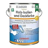 Kronen/ Jaeger Holz-Isolier- und Deckfarbe 319 2,5 Liter ,Weiß Matt, Aquarell